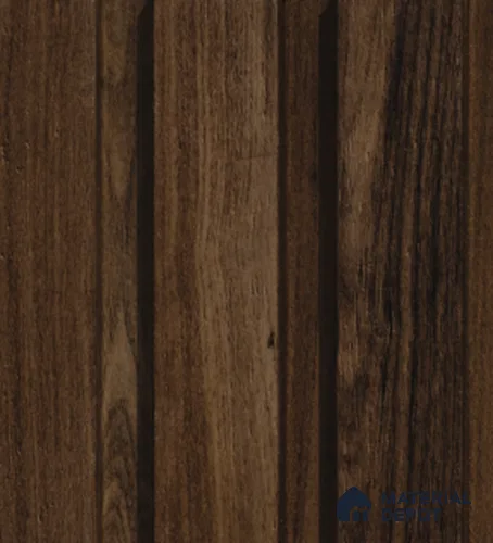 Brown Wooden Louver PN 00820 9.5 ft x 4.7 inch Charcoal Panel - 12 mm | Suitable for Feature Wall, TV Unit & Living Room | Width is Subjected to 5% Variation