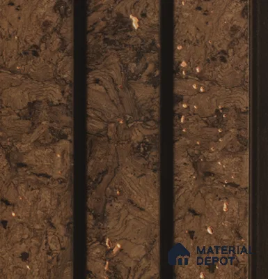 Brown Wooden Louver PN 04646 9.5 ft x 4.7 inch Charcoal Panel - 12 mm | Suitable for Feature Wall, TV Unit & Living Room | Width is Subjected to 5% Variation