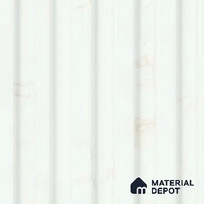 White Marble Louver PN 04624 9.5 ft x 4.7 inch Charcoal Panel - 12 mm | Suitable for Feature Wall, TV Unit & Living Room | Width is Subjected to 5% Variation