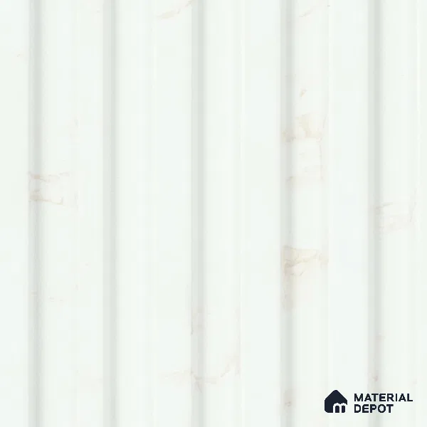 White Marble Louver PN 04624 9.5 ft x 4.7 inch Charcoal Panel - 12 mm | Suitable for Feature Wall, TV Unit & Living Room | Width is Subjected to 5% Variation