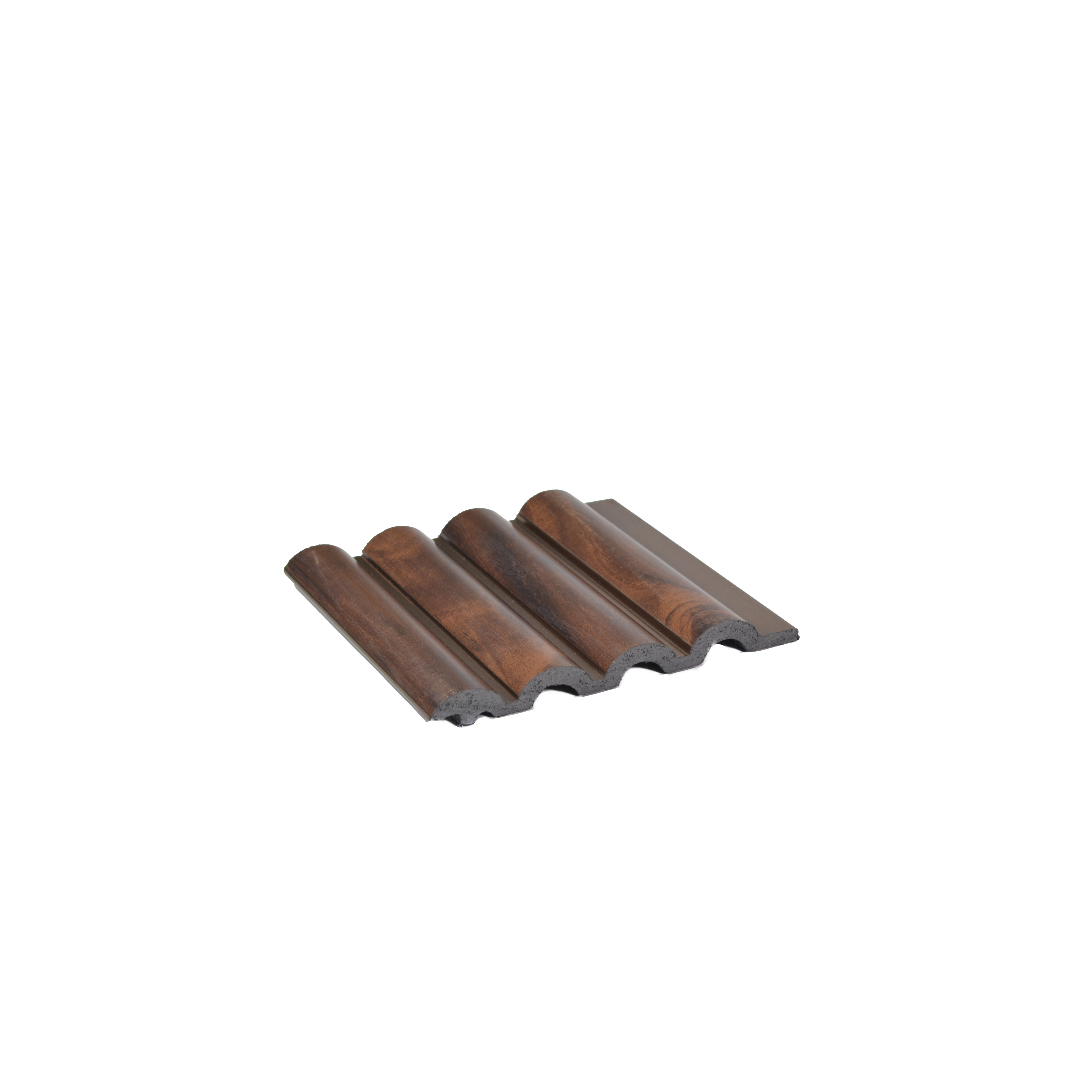 Brown Wooden Louver PN 04633 9.5 ft x 4.7 inch Charcoal Panel - 12 mm | Suitable for Feature Wall, TV Unit & Living Room | Width is Subjected to 5% Variation