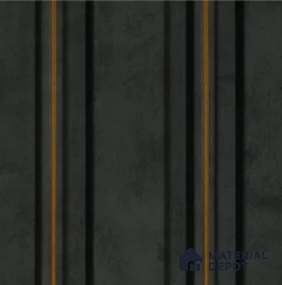 Black Stone Louver PN 04635 9.5 ft x 4.7 inch Charcoal Panel - 12 mm | Suitable for Feature Wall, TV Unit & Living Room | Width is Subjected to 5% Variation