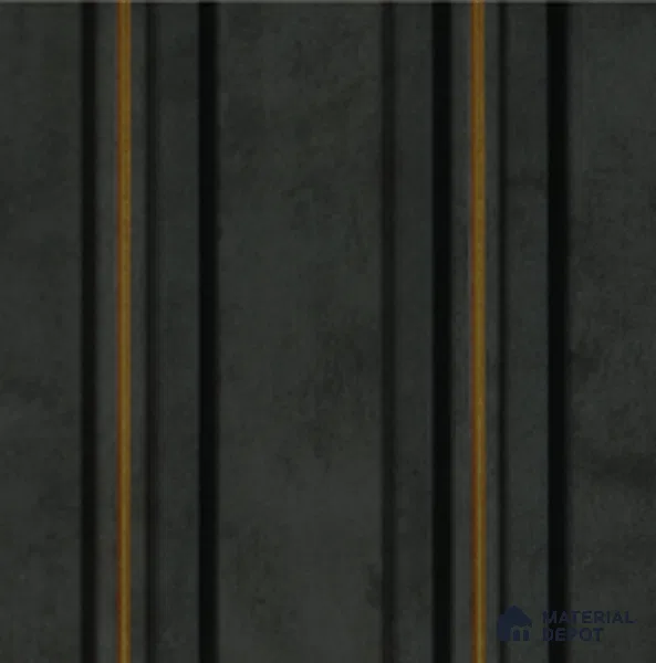 Black Stone Louver PN 04635 9.5 ft x 4.7 inch Charcoal Panel - 12 mm | Suitable for Feature Wall, TV Unit & Living Room | Width is Subjected to 5% Variation