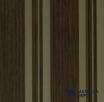 Brown Wooden Louver PN 04636 9.5 ft x 4.7 inch Charcoal Panel - 12 mm | Suitable for Feature Wall, TV Unit & Living Room | Width is Subjected to 5% Variation