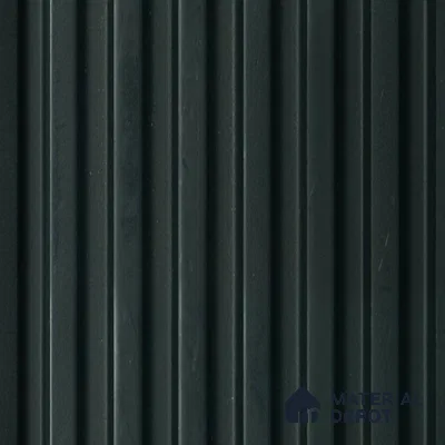 Black Plain Colour Louver PN 04880 9.5 ft x 4.7 inch Charcoal Panel - 12 mm | Suitable for Feature Wall, TV Unit & Living Room | Width is Subjected to 5% Variation