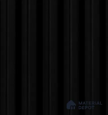 Black Plain Colour Louver PN 04880 9.5 ft x 4.7 inch Charcoal Panel - 12 mm | Suitable for Feature Wall, TV Unit & Living Room | Width is Subjected to 5% Variation