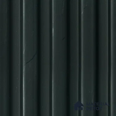 Black Plain Colour Louver PN 04887 9.5 ft x 4.7 inch Charcoal Panel - 12 mm | Suitable for Feature Wall, TV Unit & Living Room | Width is Subjected to 5% Variation