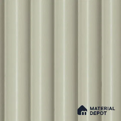 Cream Plain Colour Louver PN 04889 9.5 ft x 4.7 inch Charcoal Panel - 12 mm | Suitable for Feature Wall, TV Unit & Living Room | Width is Subjected to 5% Variation