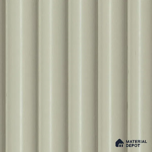 Cream Plain Colour Louver PN 04889 9.5 ft x 4.7 inch Charcoal Panel - 12 mm | Suitable for Feature Wall, TV Unit & Living Room | Width is Subjected to 5% Variation