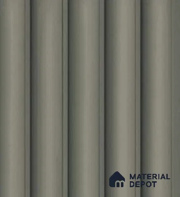 Cream Plain Colour Louver PN 04889 9.5 ft x 4.7 inch Charcoal Panel - 12 mm | Suitable for Feature Wall, TV Unit & Living Room | Width is Subjected to 5% Variation
