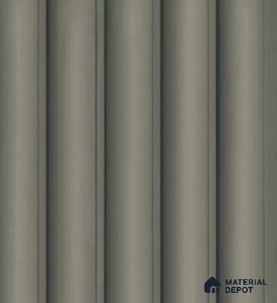 Cream Plain Colour Louver PN 04889 9.5 ft x 4.7 inch Charcoal Panel - 12 mm | Suitable for Feature Wall, TV Unit & Living Room | Width is Subjected to 5% Variation