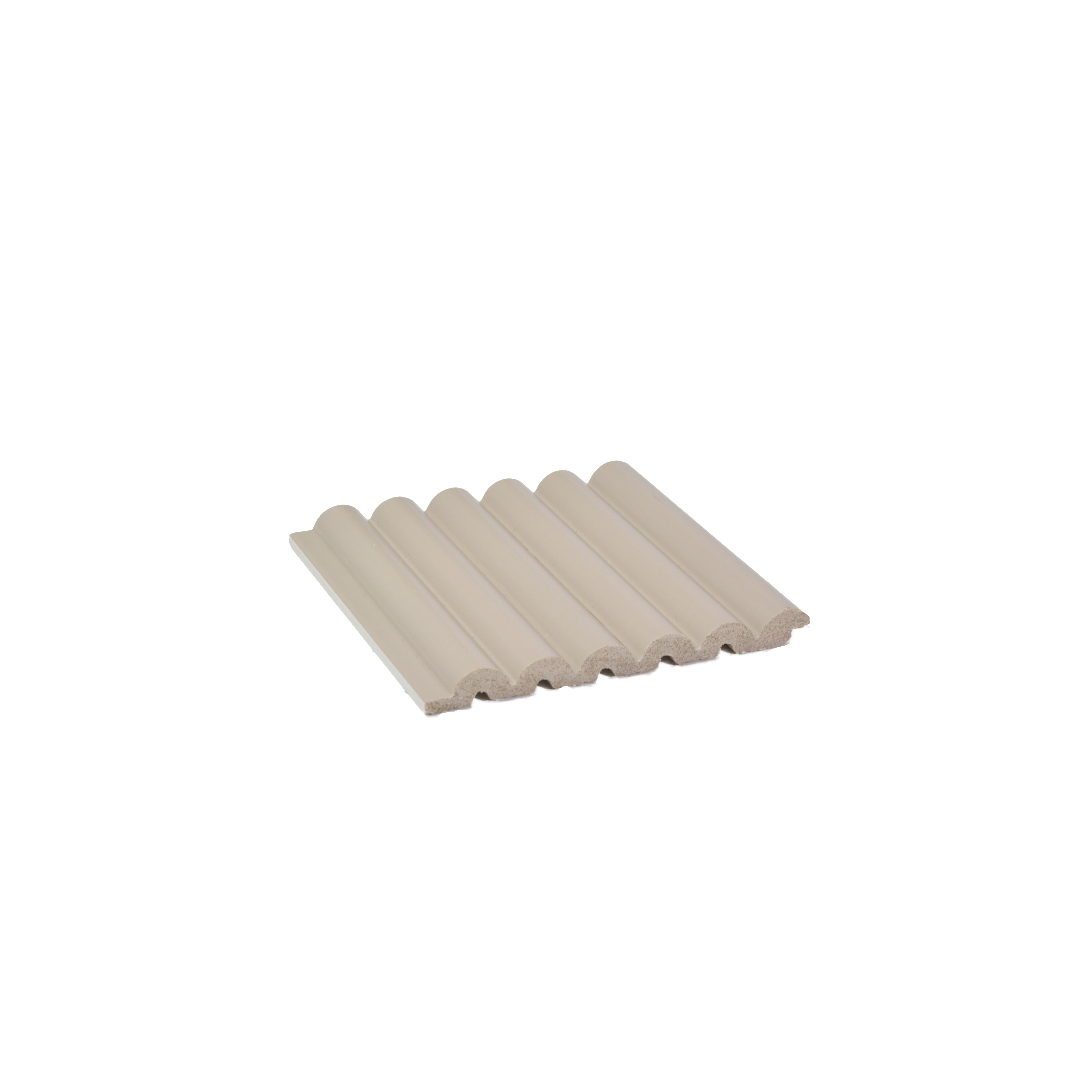 Cream Plain Colour Louver PN 04889 9.5 ft x 4.7 inch Charcoal Panel - 12 mm | Suitable for Feature Wall, TV Unit & Living Room | Width is Subjected to 5% Variation