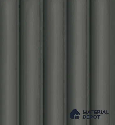 Green Plain Colour Louver PN 04890 9.5 ft x 4.7 inch Charcoal Panel - 12 mm | Suitable for Feature Wall, TV Unit & Living Room | Width is Subjected to 5% Variation