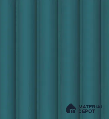 Green Plain Colour Louver PN 04896 B 9.5 ft x 4.7 inch Charcoal Panel - 12 mm | Suitable for Feature Wall, TV Unit & Living Room | Width is Subjected to 5% Variation