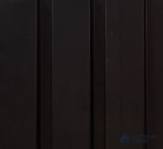 Black Plain Colour Louver PN 06223 9.5 ft x 4.7 inch Charcoal Panel - 12 mm | Suitable for Feature Wall, TV Unit & Living Room | Width is Subjected to 5% Variation