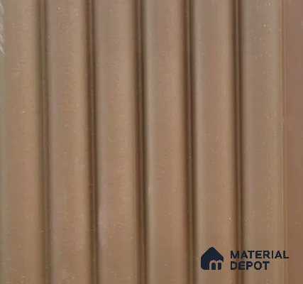 Brown Plain Colour Louver PN 06249 9.5 ft x 4.7 inch Charcoal Panel - 12 mm | Suitable for Feature Wall, TV Unit & Living Room | Width is Subjected to 5% Variation