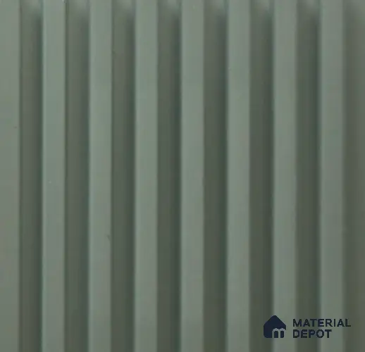 Green Plain Colour Louver PN 06255 9.5 ft x 4.7 inch Charcoal Panel - 12 mm | Suitable for Feature Wall, TV Unit & Living Room | Width is Subjected to 5% Variation
