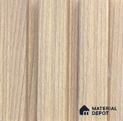 Brown Wooden Louver PN 06267 9.5 ft x 4.7 inch Charcoal Panel - 12 mm | Suitable for Feature Wall, TV Unit & Living Room | Width is Subjected to 5% Variation
