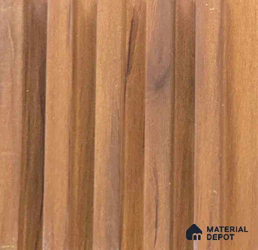 Brown Wooden Louver PN 06265 B 9.5 ft x 4.7 inch Charcoal Panel - 12 mm | Suitable for Feature Wall, TV Unit & Living Room | Width is Subjected to 5% Variation
