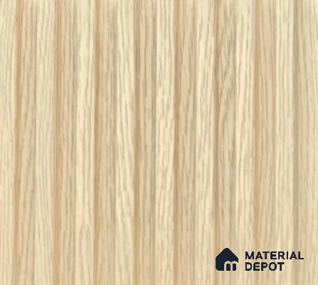 Brown Wooden Louver PN 06286 9.5 ft x 4.7 inch Charcoal Panel - 12 mm | Suitable for Feature Wall, TV Unit & Living Room | Width is Subjected to 5% Variation