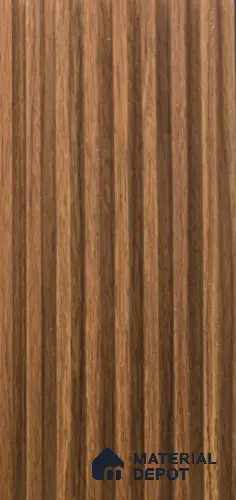 Brown Wooden Louver PN 06292 9.5 ft x 9.4 inch Charcoal Panel - 12 mm | Suitable for Feature Wall, TV Unit & Living Room | Width is Subjected to 5% Variation