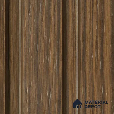 Brown Wooden Louver PN 00819 9.5 ft x 4.7 inch Charcoal Panel - 12 mm | Suitable for Feature Wall, TV Unit & Living Room | Width is Subjected to 5% Variation