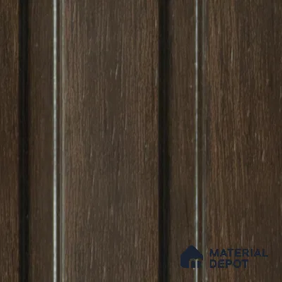 Brown Wooden Louver PN 00818 9.5 ft x 4.7 inch Charcoal Panel - 12 mm | Suitable for Feature Wall, TV Unit & Living Room | Width is Subjected to 5% Variation