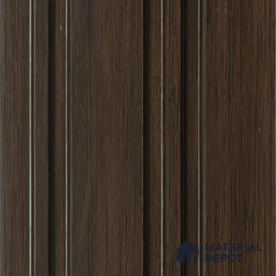 Brown Wooden Louver PN 00825 9.5 ft x 4.7 inch Charcoal Panel - 12 mm | Suitable for Feature Wall, TV Unit & Living Room | Width is Subjected to 5% Variation