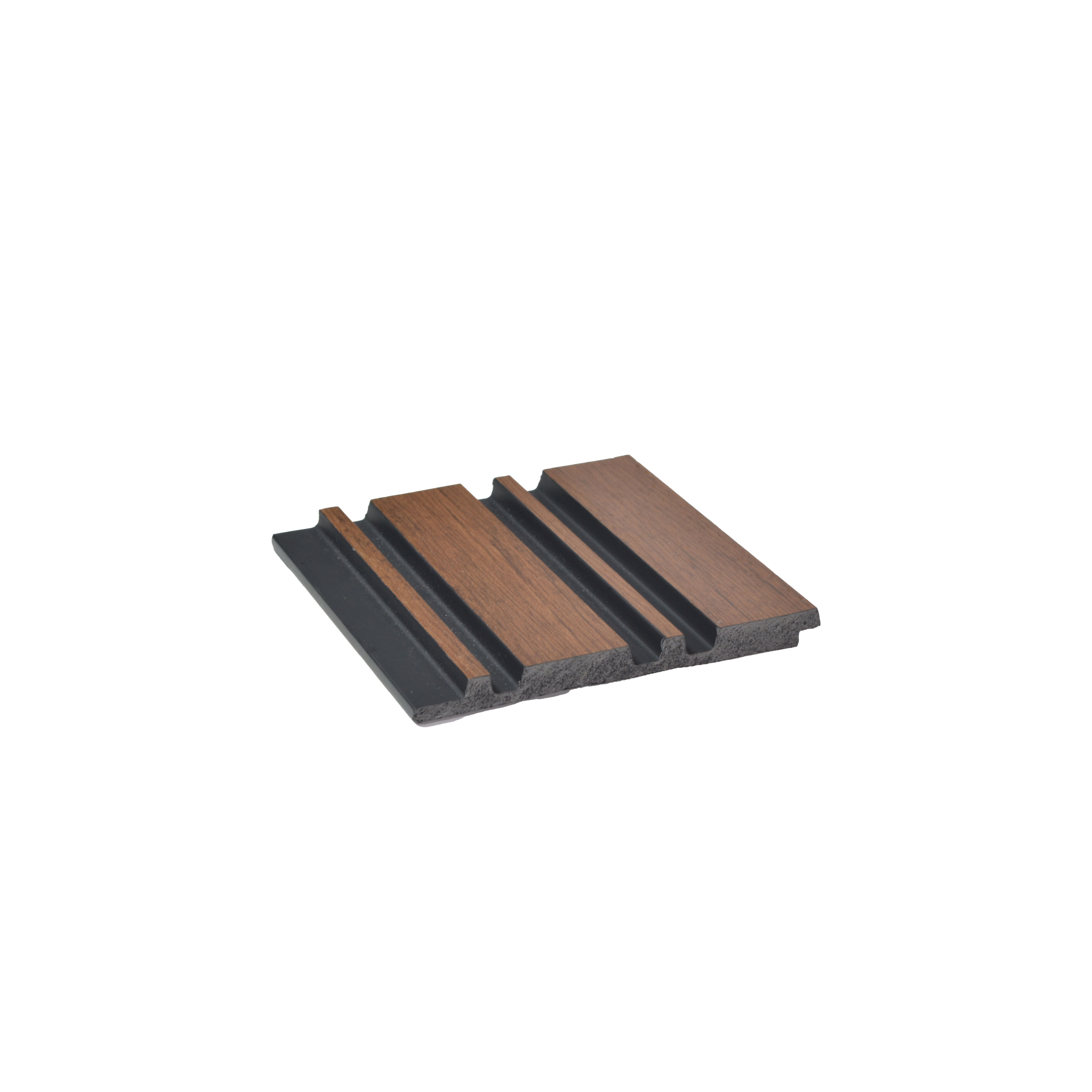 Brown Wooden Louver PN 00824 9.5 ft x 4.7 inch Charcoal Panel - 12 mm | Suitable for Feature Wall, TV Unit & Living Room | Width is Subjected to 5% Variation