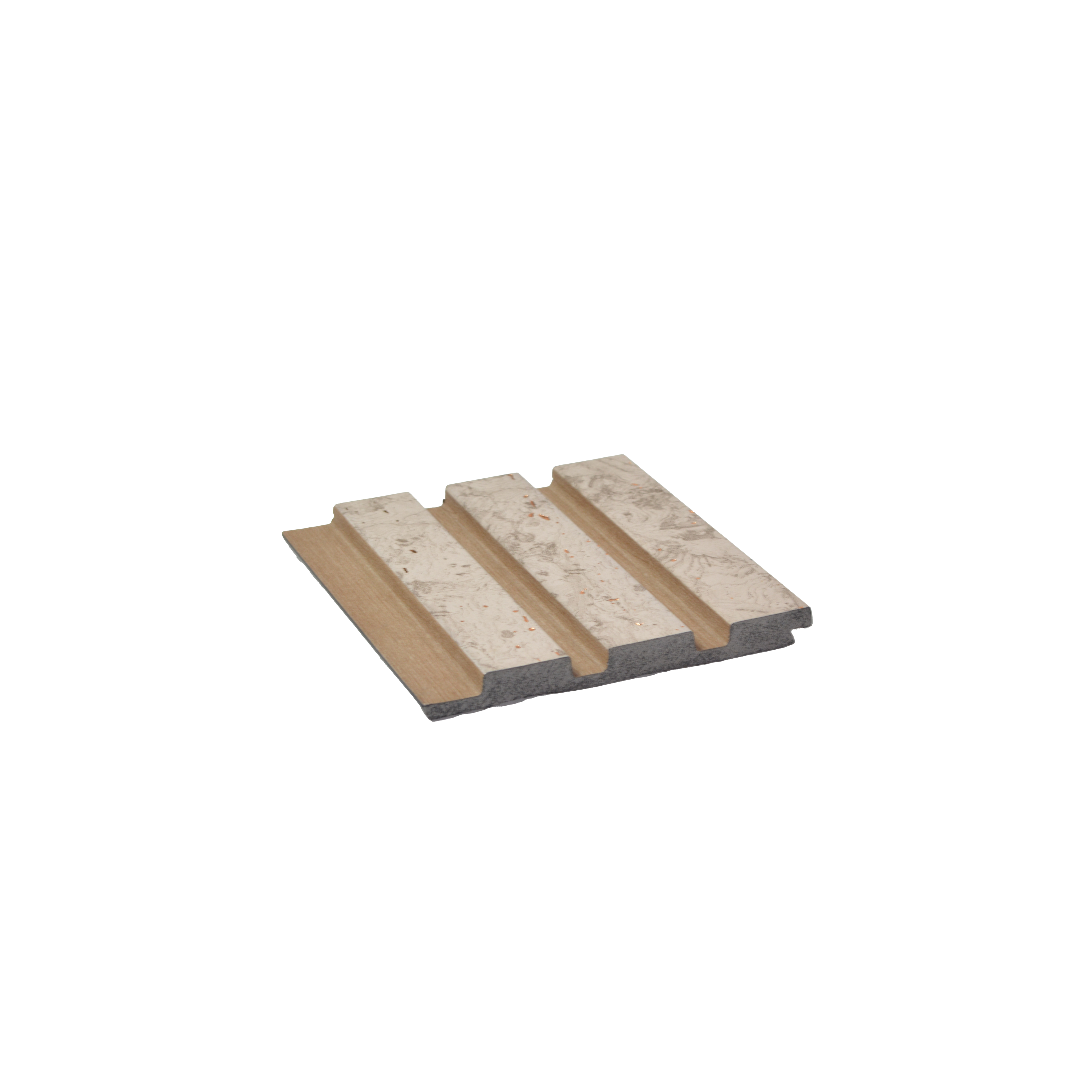 Brown Wooden Louver PN 00822 9.5 ft x 4.7 inch Charcoal Panel - 12 mm | Suitable for Feature Wall, TV Unit & Living Room | Width is Subjected to 5% Variation