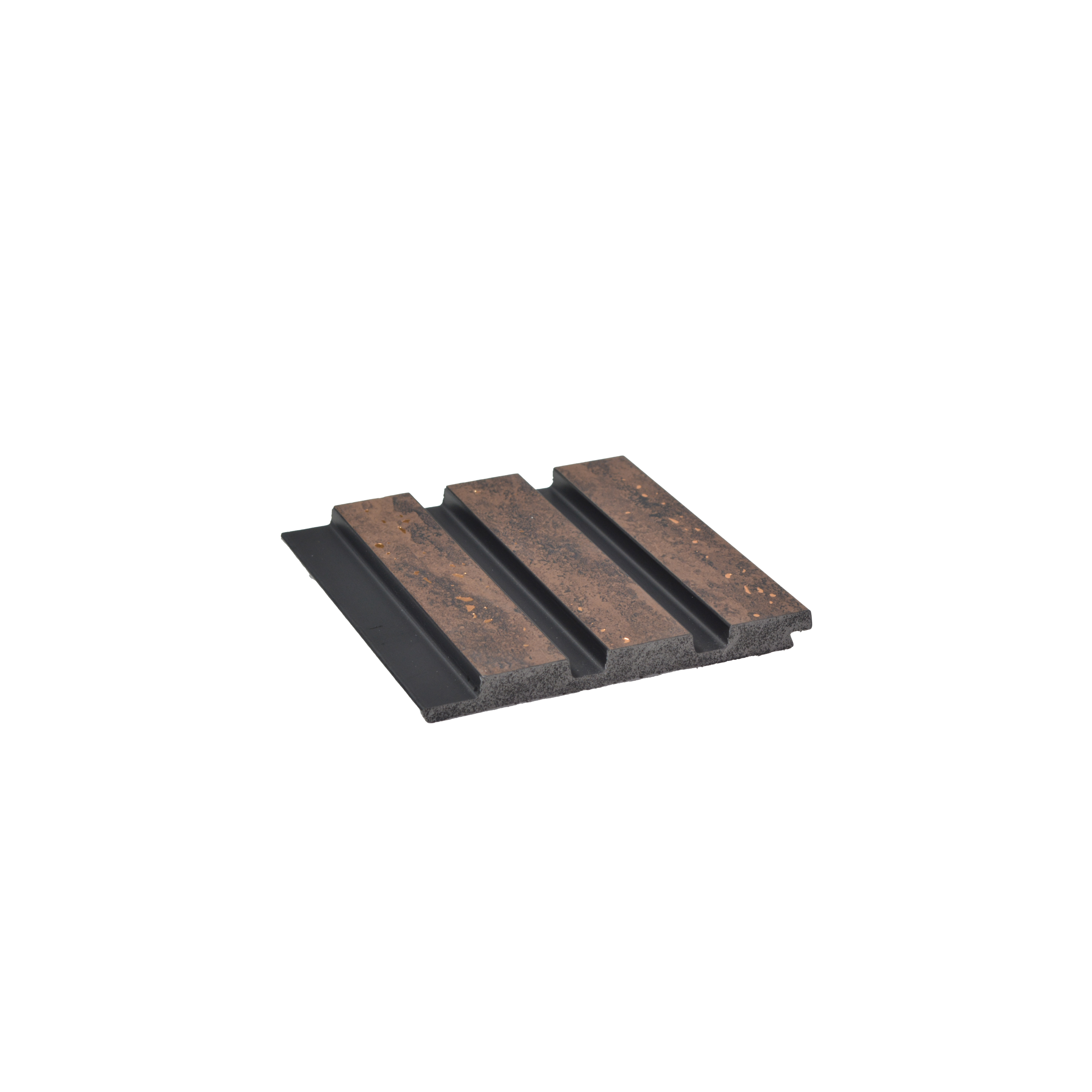 Brown Wooden Louver PN 00823 9.5 ft x 4.7 inch Charcoal Panel - 12 mm | Suitable for Feature Wall, TV Unit & Living Room | Width is Subjected to 5% Variation