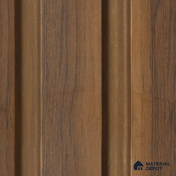 Brown Wooden Louver PN 00802 9.5 ft x 4.9 inch Charcoal Panel - 12 mm | Suitable for Feature Wall, TV Unit & Living Room | Width is Subjected to 5% Variation
