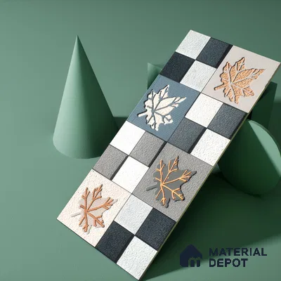 Elevation Wall Tile TL 00068 A Azul Blue 2 ft x 1 ft Punch Matte Finish Vitrified Tile - 9 mm | Ideal For Modern Facades, Outdoor Cladding, Feature Wall | Please Expect a Slight Variation of Pattern