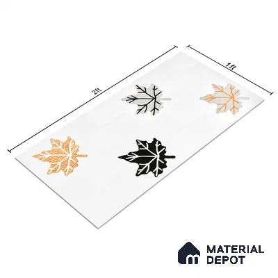 Elevation Wall Tile TL 00068 C Ice White 2 ft x 1 ft Punch Matte Finish Vitrified Tile - 9 mm | Ideal For Modern Facades, Outdoor Cladding, Feature Wall | Please Expect a Slight Variation of Pattern