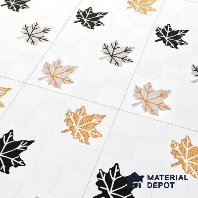 Elevation Wall Tile TL 00068 C Ice White 2 ft x 1 ft Punch Matte Finish Vitrified Tile - 9 mm | Ideal For Modern Facades, Outdoor Cladding, Feature Wall | Please Expect a Slight Variation of Pattern