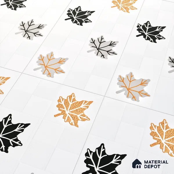 Elevation Wall Tile TL 00068 C Ice White 2 ft x 1 ft Punch Matte Finish Vitrified Tile - 9 mm | Ideal For Modern Facades, Outdoor Cladding, Feature Wall | Please Expect a Slight Variation of Pattern