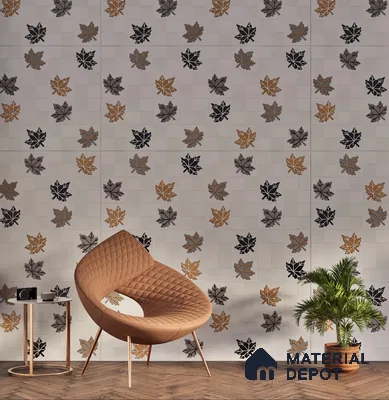 Elevation Wall Tile TL 00068 C Ice White 2 ft x 1 ft Punch Matte Finish Vitrified Tile - 9 mm | Ideal For Modern Facades, Outdoor Cladding, Feature Wall | Please Expect a Slight Variation of Pattern
