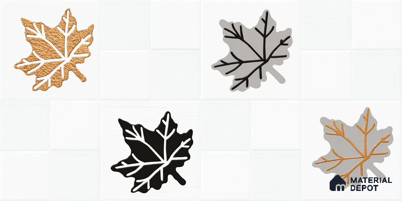 Elevation Wall Tile TL 00068 C Ice White 2 ft x 1 ft Punch Matte Finish Vitrified Tile - 9 mm | Ideal For Modern Facades, Outdoor Cladding, Feature Wall | Please Expect a Slight Variation of Pattern