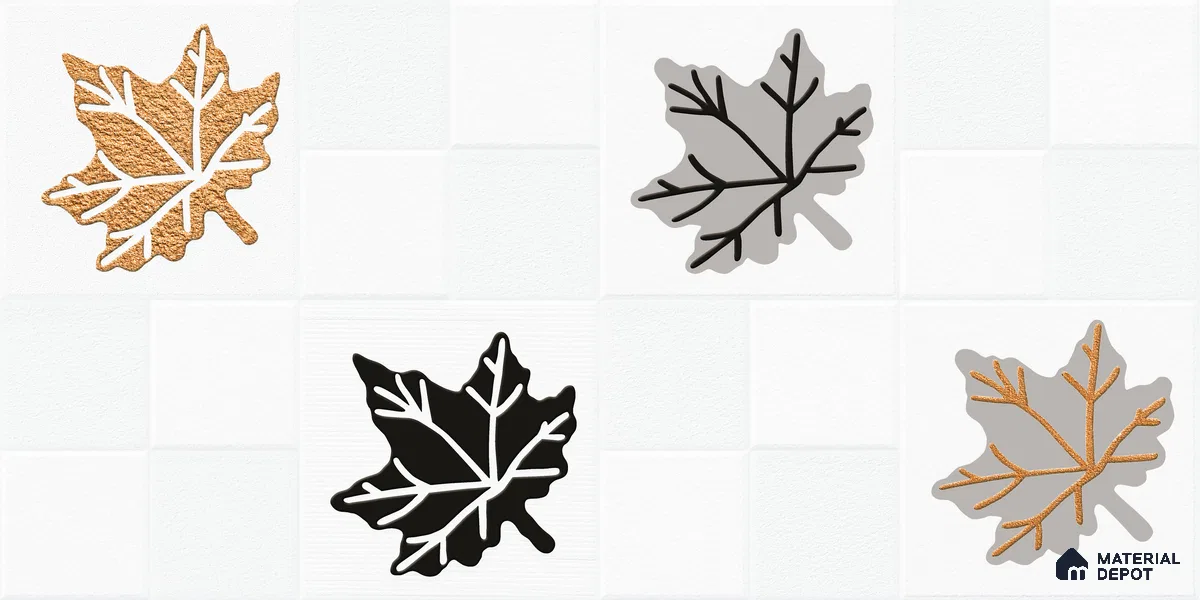 Elevation Wall Tile TL 00068 C Ice White 2 ft x 1 ft Punch Matte Finish Vitrified Tile - 9 mm | Ideal For Modern Facades, Outdoor Cladding, Feature Wall | Please Expect a Slight Variation of Pattern