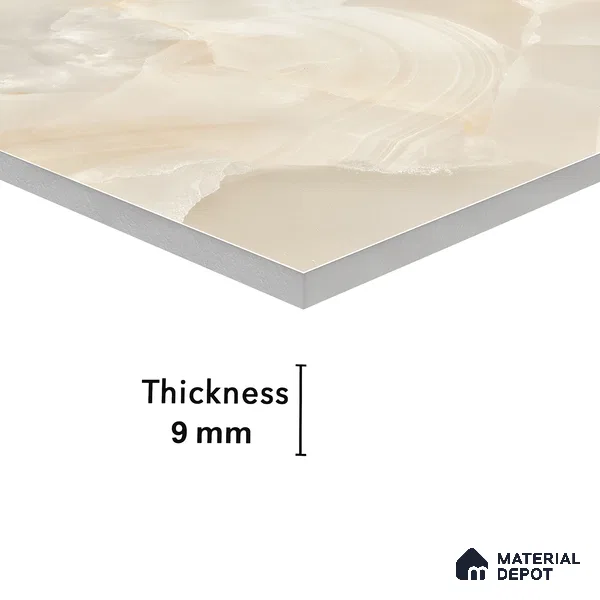 Carving Floor & Wall Tile Cloud Onyx | TL 00357 | 4 ft x 2 ft Size | Endless Matte Finish Vitrified Tile - 9 mm Thick | Suitable For Living Room, Bedroom, Bathroom
