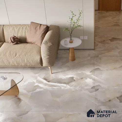 Carving Floor & Wall Tile Cloud Onyx | TL 00357 | 4 ft x 2 ft Size | Endless Matte Finish Vitrified Tile - 9 mm Thick | Suitable For Living Room, Bedroom, Bathroom