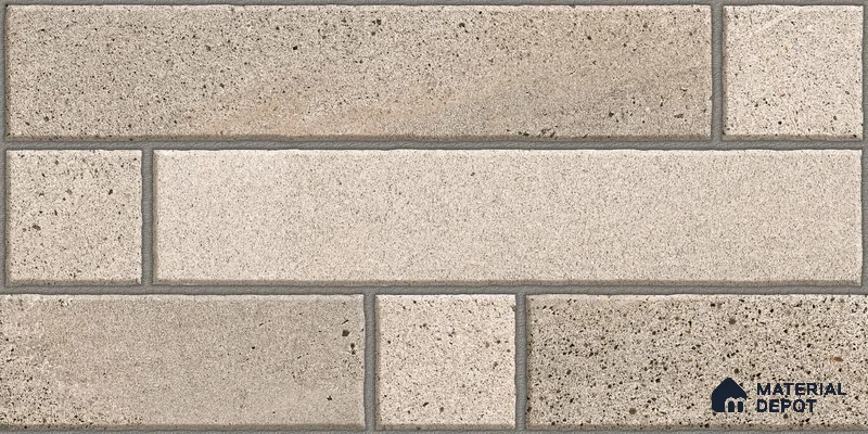 Elevation Wall Tile TL 00069 A Beige Buff 2 ft x 1 ft Punch Matte Finish Vitrified Tile - 9 mm | Ideal For Modern Facades, Outdoor Cladding, Feature Wall (Sample)