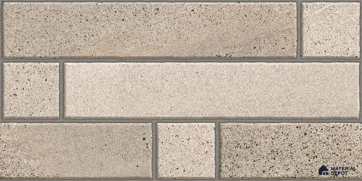Elevation Wall Tile TL 00069 A Beige Buff 2 ft x 1 ft Punch Matte Finish Vitrified Tile - 9 mm | Ideal For Modern Facades, Outdoor Cladding, Feature Wall (Sample)