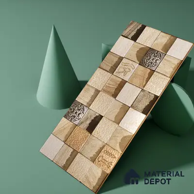 Elevation Wall Tile TL 00078 Brown Latte 2 ft x 1 ft Punch Matte Finish Vitrified Tile - 9 mm | Suitable For Feature Wall, Boundary Wall, Balcony, Outdoor