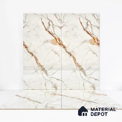 Endless Floor & Wall Tile TL 02942 Butter Cream 1600 x 800 mm Glossy Finish Vitrified Tile - 9 mm | Suitable For Living Room, Bedroom (Sample)