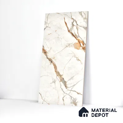 Endless Floor & Wall Tile TL 02942 Butter Cream 1600 x 800 mm Glossy Finish Vitrified Tile - 9 mm | Suitable For Living Room, Bedroom (Sample)