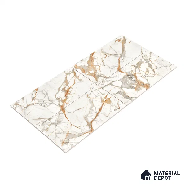 Endless Floor & Wall Tile TL 02942 Butter Cream 1600 x 800 mm Glossy Finish Vitrified Tile - 9 mm | Suitable For Living Room, Bedroom (Sample)