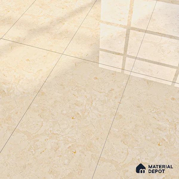 Endless Floor & Wall Vitrified Tile Butterscotch Cream 4 ft x 2 ft | TL 00356 Glossy Finish - 9 mm | Suitable for Living Room, Bedroom
