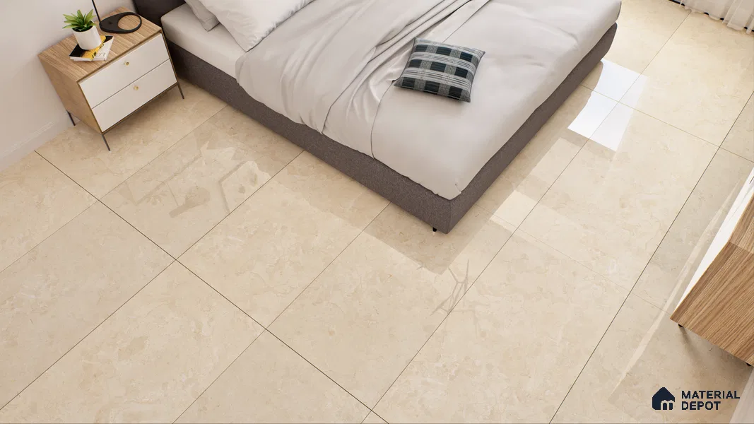 Endless Floor & Wall Vitrified Tile Butterscotch Cream 4 ft x 2 ft | TL 00356 Glossy Finish - 9 mm | Suitable for Living Room, Bedroom