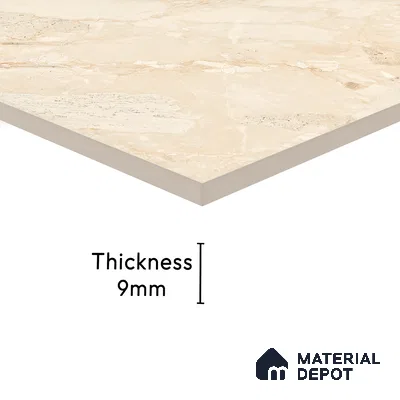 Endless Floor & Wall Tile TL 02945 Caramel Beige 1600 x 800 mm Glossy Finish Vitrified Tile - 9 mm | Suitable For Living Room, Bedroom